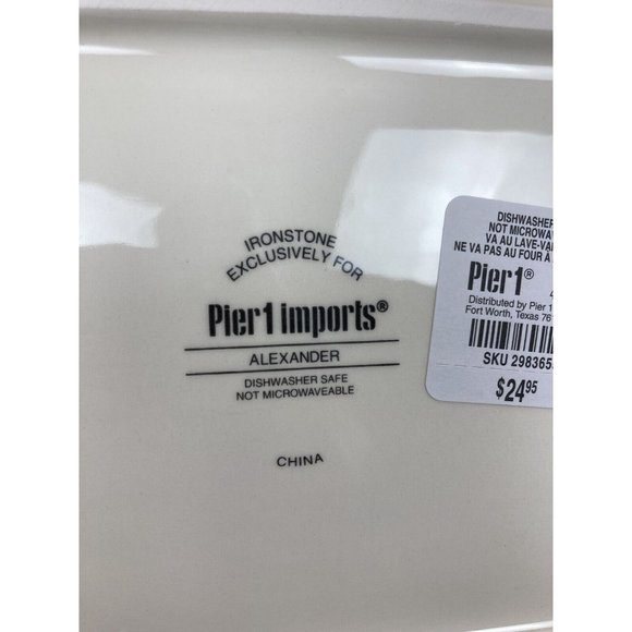Pier 1 Kitchen Pier Imports Ironstone Alexander Deer Birds Serving